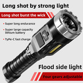 High Power Rechargeable LED Flashlight Mini Zoom Torch Outdoor Camping-TI00758-Veeddydropshipping